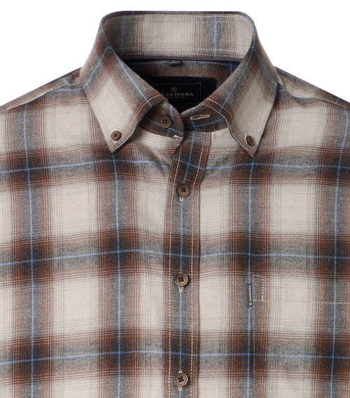 CASAMODA rutig Casual Fit-skjorta
