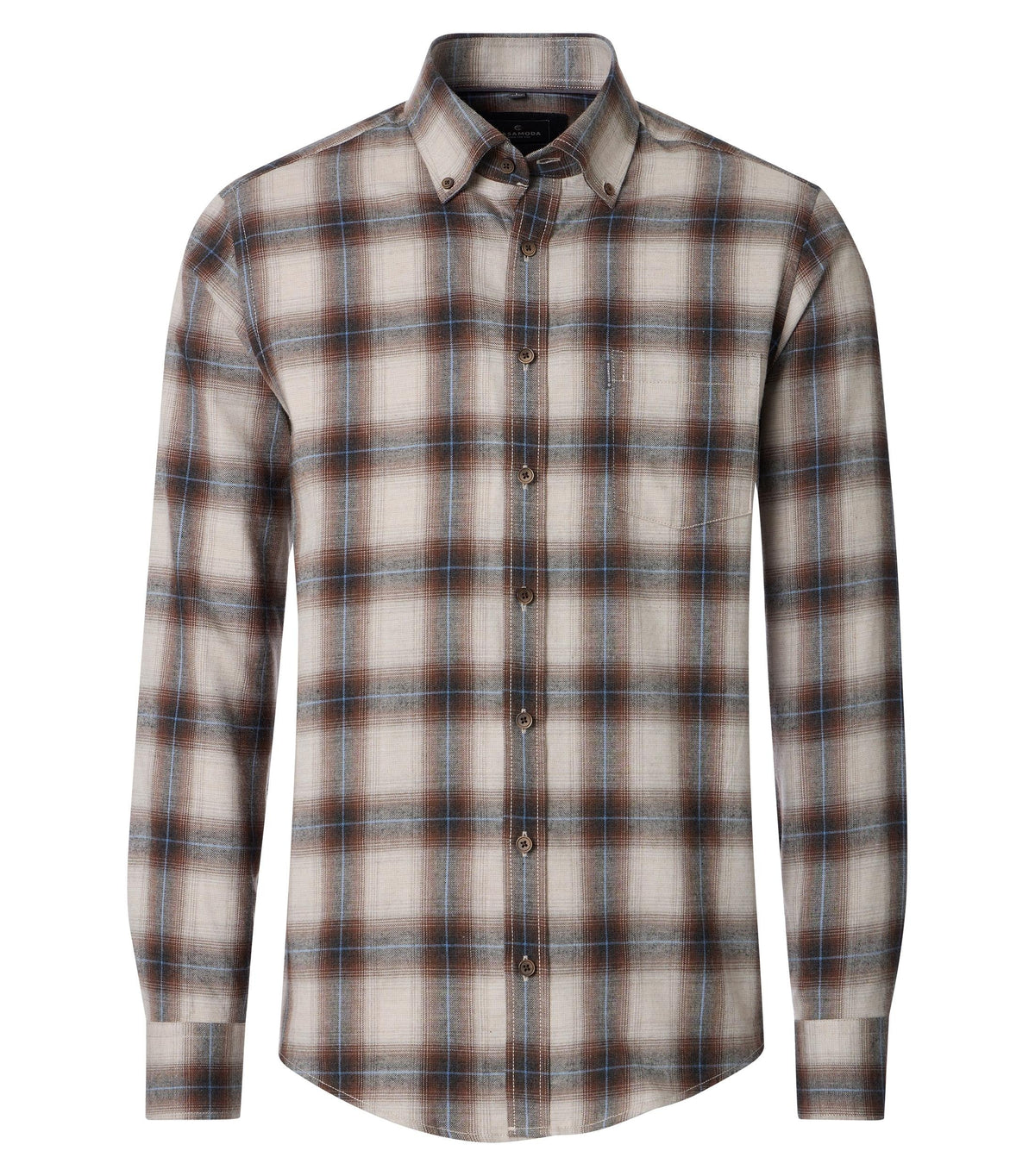 CASAMODA rutig Casual Fit-skjorta