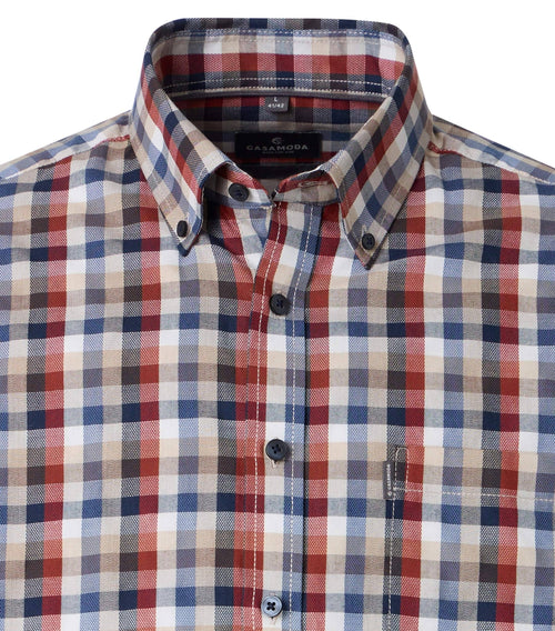 CASAMODA rutig Casual Fit-skjorta