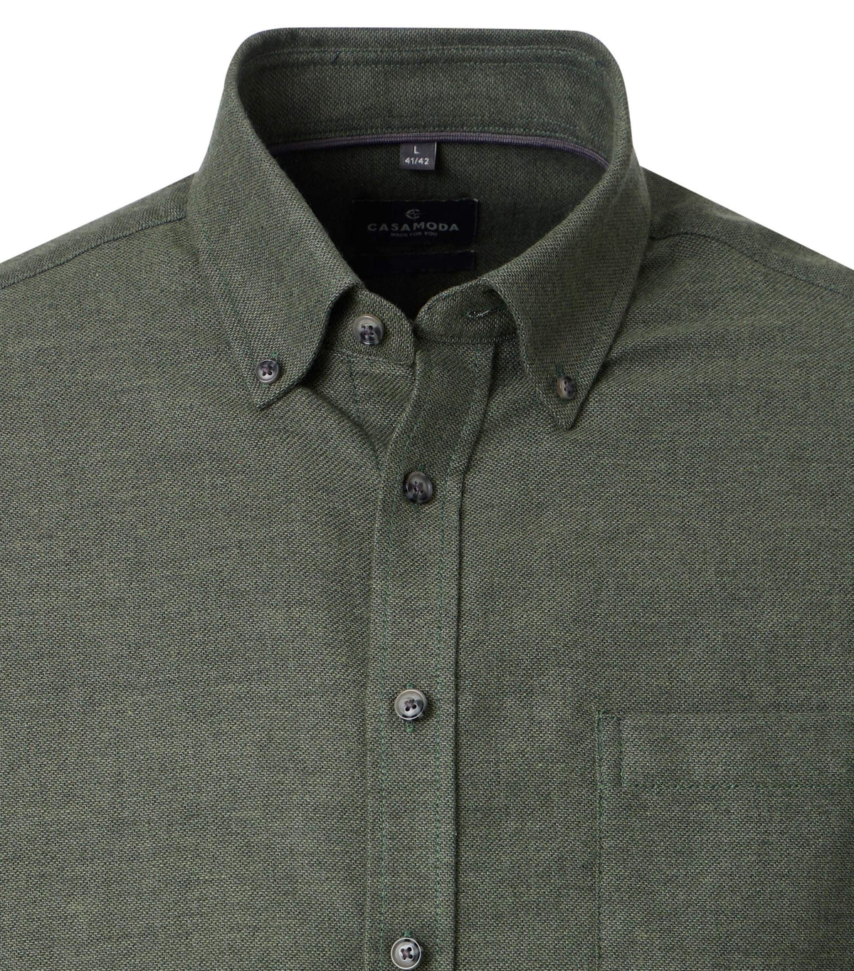 CASAMODA enfärgad Casual Fit-skjorta
