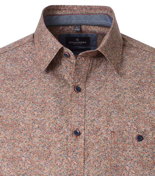 CASAMODA blommönstrad Casual Fit-skjorta