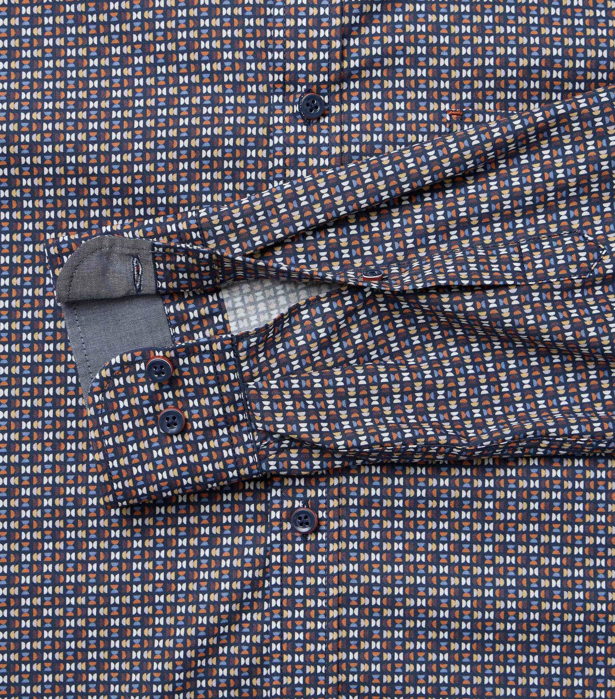 CASAMODA mönstrad Casual Fit-skjorta med button-down-krage