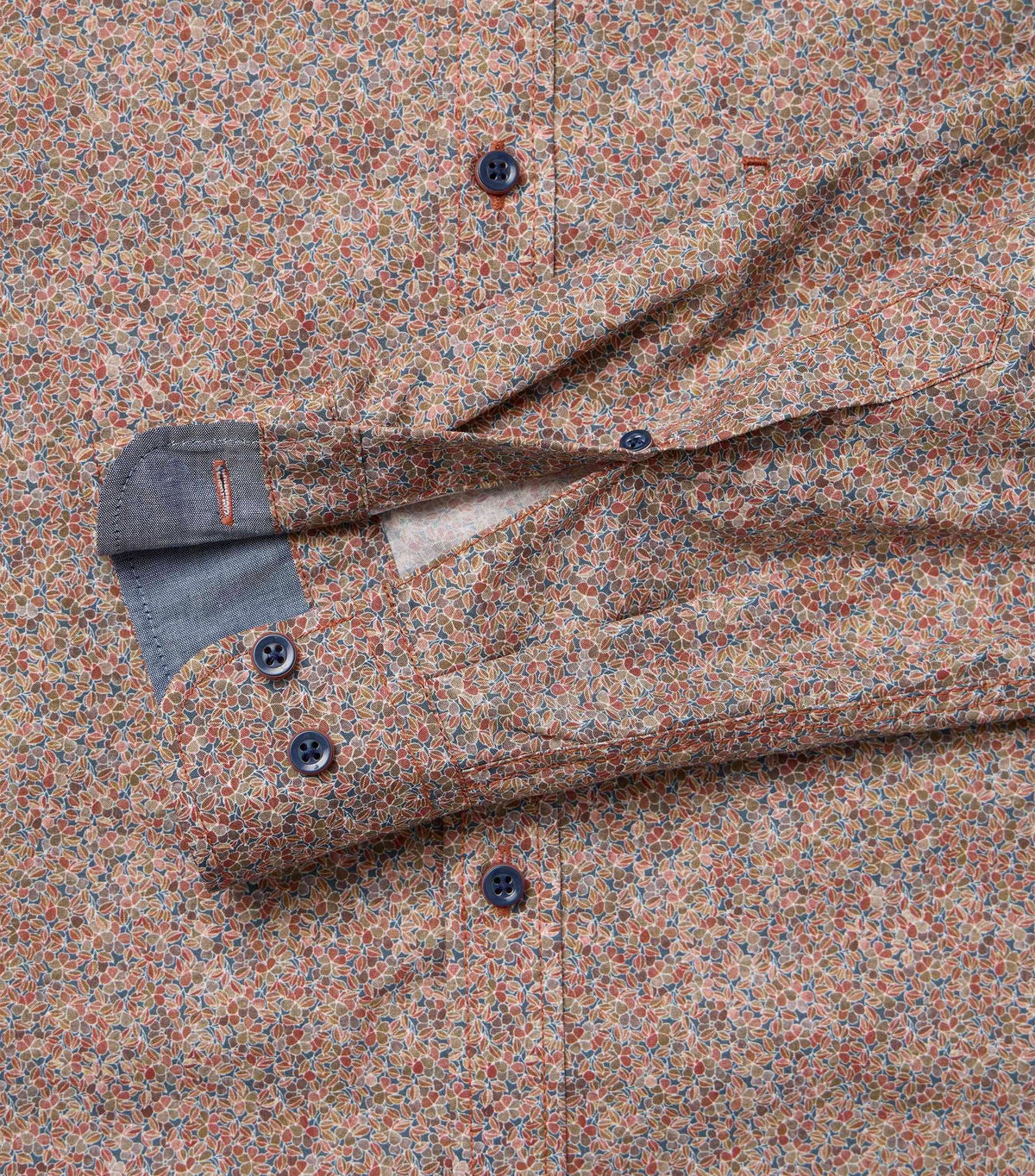 CASAMODA blommönstrad Casual Fit-skjorta