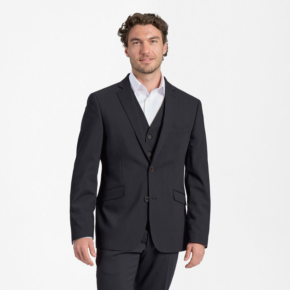 Herr Traveller-kavaj i Modern Fit - kort längd