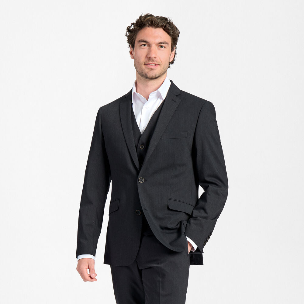 Herr Traveller-kavaj i Modern Fit - kort längd