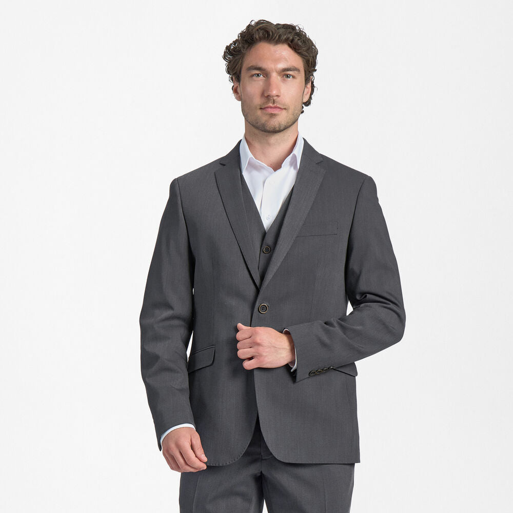 Herr Traveller-kavaj i Modern Fit - kort längd